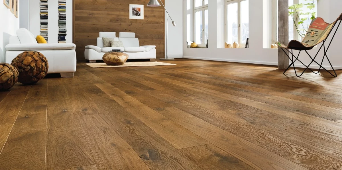 Parquet contrecollé Chêne Sauvage Fumé