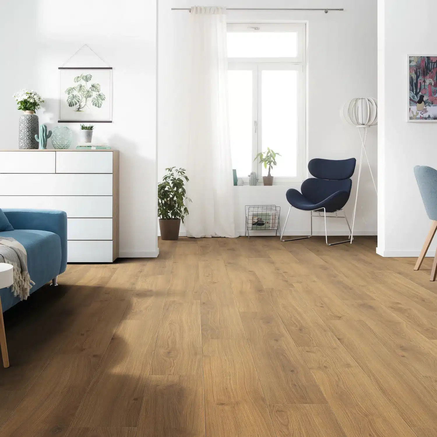 Stratifié chêne Emilia miel XL, Imitation parquet