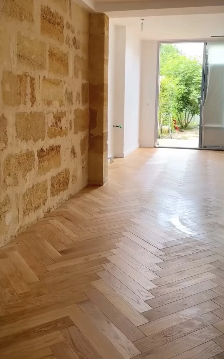 Parquet contrecollé Bâton Rompu Chêne Chartron